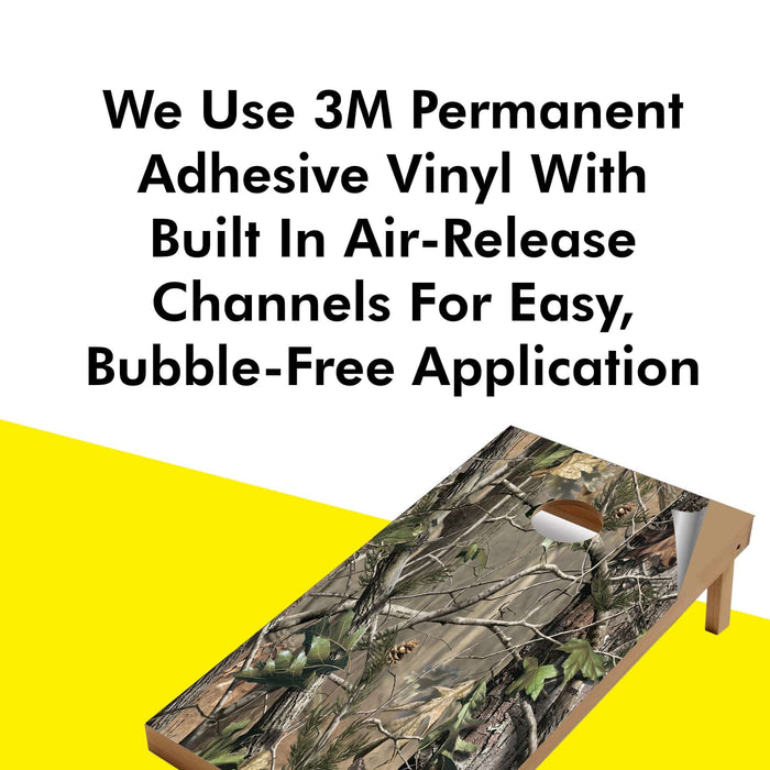 Hunting Camo Cornhole Boards Wraps (Set of 2)