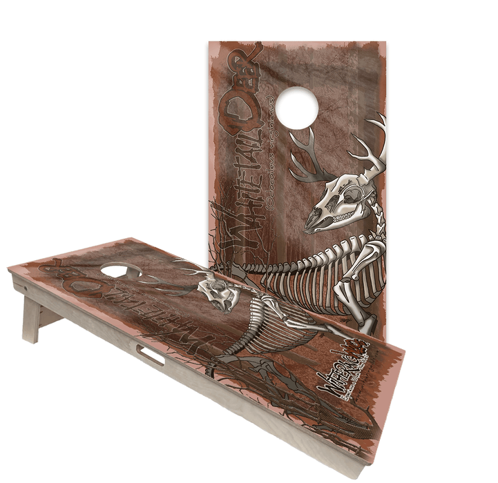 Cornhole Boards World Series of Cornhole Official 2' x 4' Professional Cornhole Board Runway 2402P - Withering Wilds Whitetail Deer