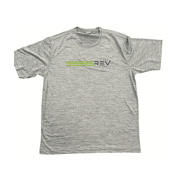 Rev Pickleball Logo Sport-Tek® PosiCharge® Electric Heather Tee
