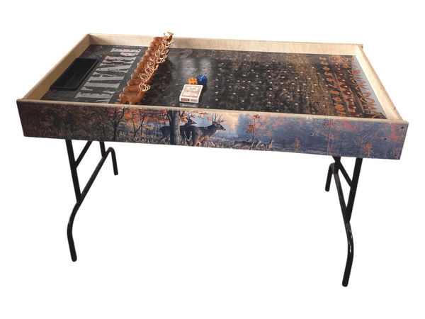 Horse Race Game Big Buck Downs- Jumbo Horse Game with Integrated Chip Pot Big Buck Derby Themed/ Hunting Themed Games/ Deer Themed Horse Racing/ Large Party Games/ Camping