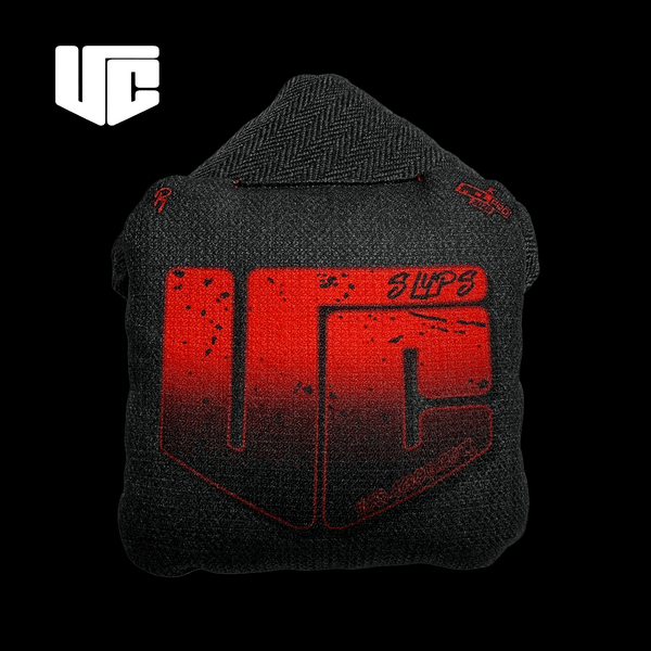 CornHole bags Light 2026 SLYPS CM Black & Red Fade
