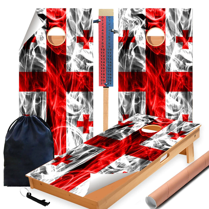 Georgian Cornhole Boards Wraps (Set of 2)