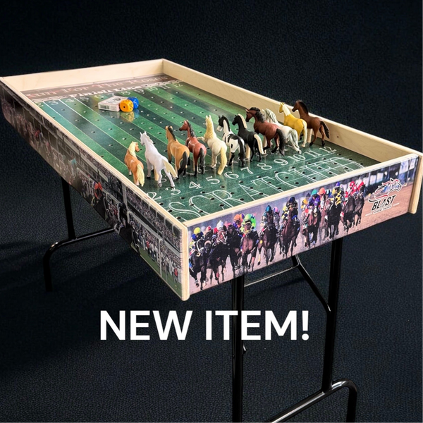 Jumbo Horse Race Game – Turf Theme with Printed Rails