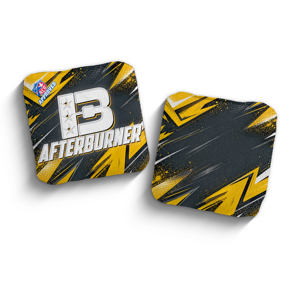 2027 Brotherhood Cornhole Afterburner Go Go Gold Edition ACO Stamped Cornhole Bags