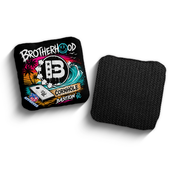 2027 Brotherhood Cornhole Bastion Beach Punk Edition ACO Stamped Cornhole Bags