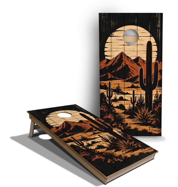 Cornhole Boards - Tournament Series -Vintage Cactus