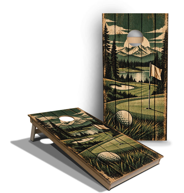 Cornhole Boards - Tournament Series -Vintage Golf