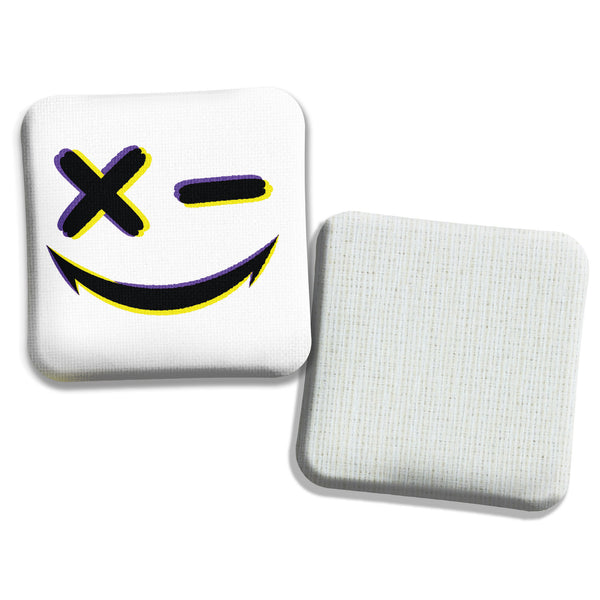 Hybrid Carpet Cornhole Bags - Speed Profile 5/8 - Smile Wink