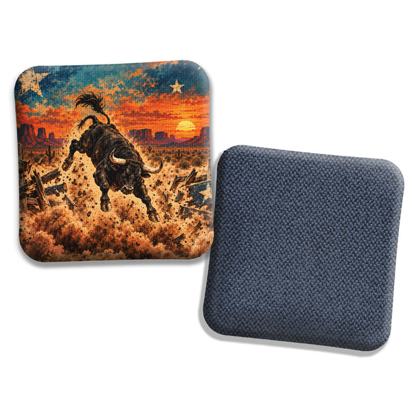 Hybrid Carpet Cornhole Bags - Speed Profile 5/8 - Texas Bull