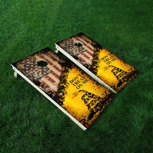 Don't Tread On Me Cornhole Boards Wraps (Set of 2)