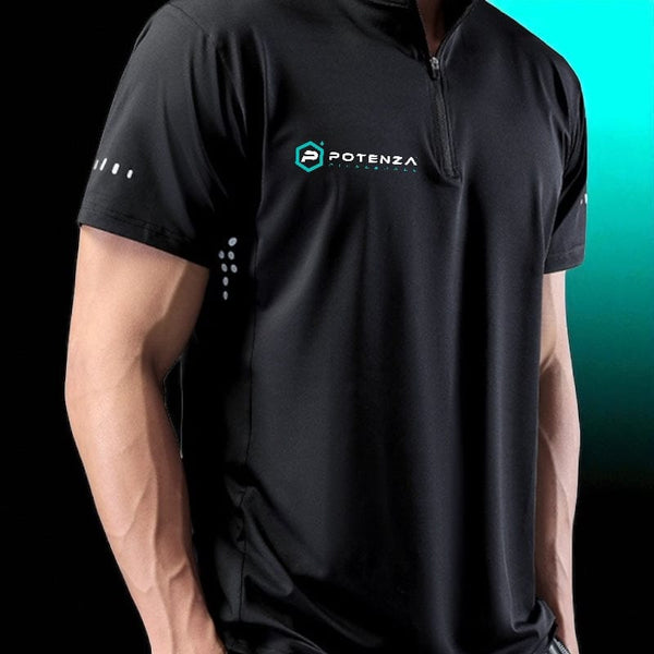 T-Shirt Quarter-Zip Performance Polo