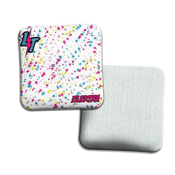 Bags LT Cornhole Bags | Elektra | White Splatter