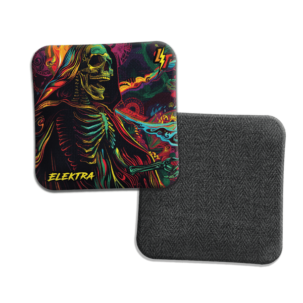 Bags LT Cornhole Bags | Elektra | Psychedelic Grim Reaper