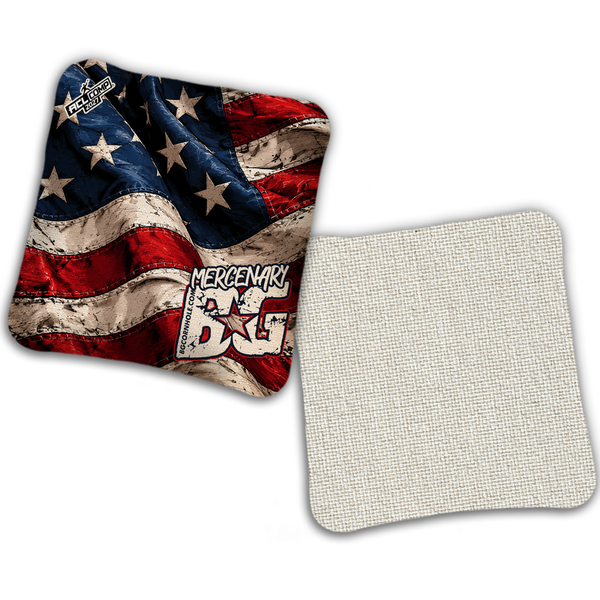 2027 BG Multiple Bag Models - "American Flag" - ACL Comp Stamped Cornhole Bags - SET OF 4 BAGS
