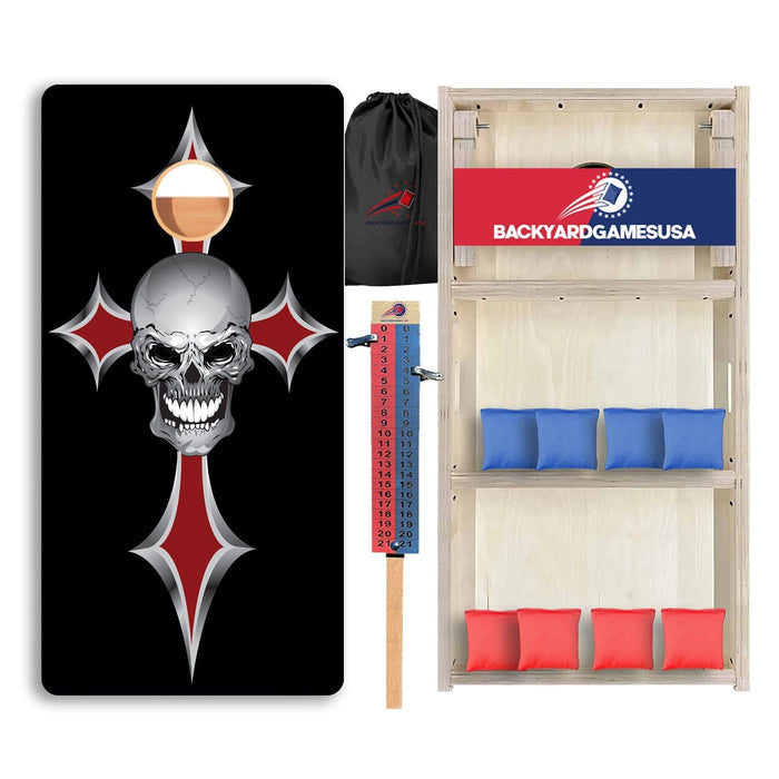 Cross Skull Professional Cornhole Boards