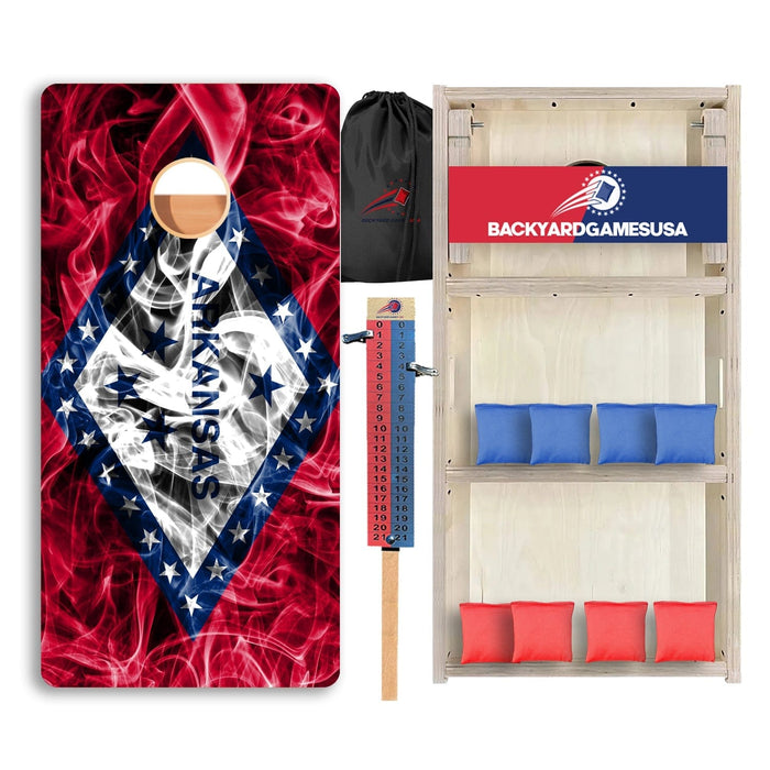 Arkansas Windy Flag Professional Cornhole Boards