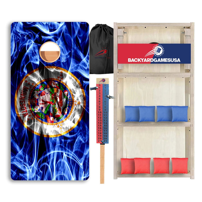 Minnesota Windy Flag Professional Cornhole Boards