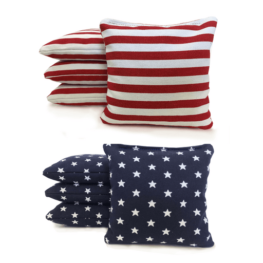 Cornhole Bags Set of 8 Regulation Duck Cloth Cornhole Bags - All Weather Resin