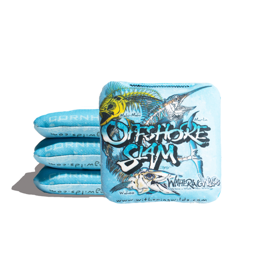Cornhole Bags Blue 6-IN Professional Cornhole Bag Rapter - Offshore Slam
