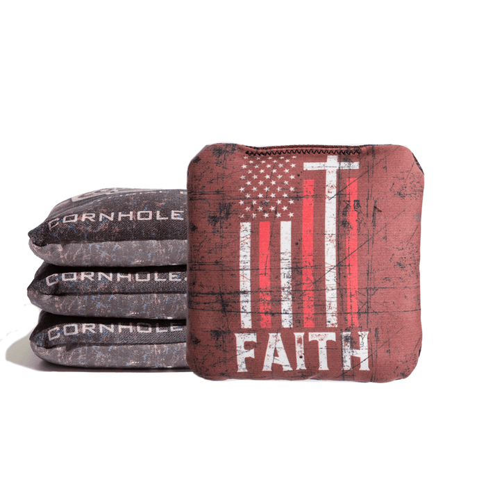 World Series of Cornhole 6-IN Professional Cornhole Bag Rapter - Faith Flag