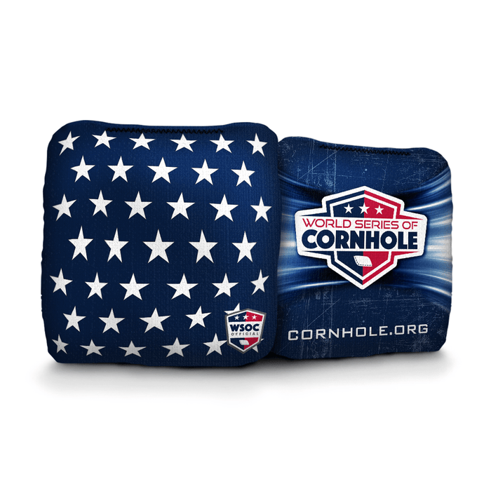 World Series of Cornhole 6-IN Professional Cornhole Bag Rapter - Patriotic Stars and Stripes