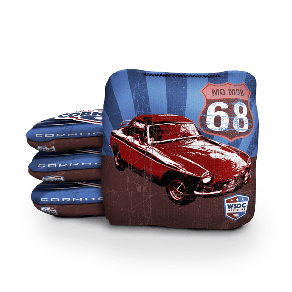 Cornhole Bags World Series of Cornhole 6-IN Professional Cornhole Bag Rapter - 68' MG MGB Purple