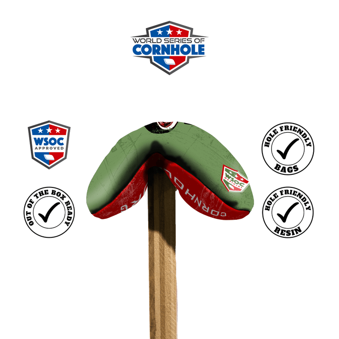 World Series of Cornhole 6-IN Professional Cornhole Bag Rapter - 57' T Bird Red
