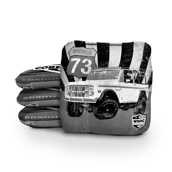 Cornhole Bags World Series of Cornhole 6-IN Professional Cornhole Bag Rapter - 73' Bronco Grey