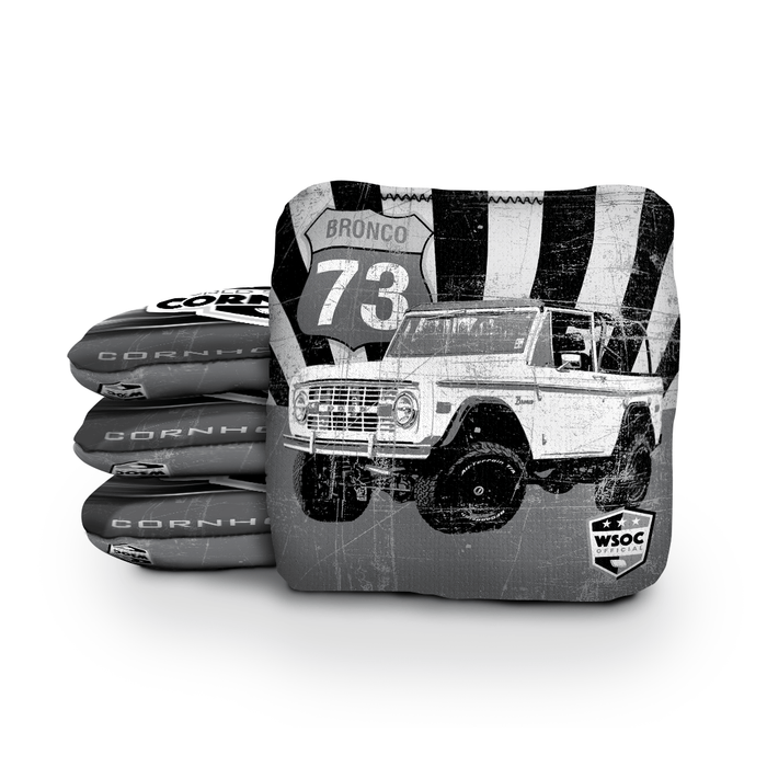 Cornhole Bags World Series of Cornhole 6-IN Professional Cornhole Bag Rapter - 73' Bronco Grey