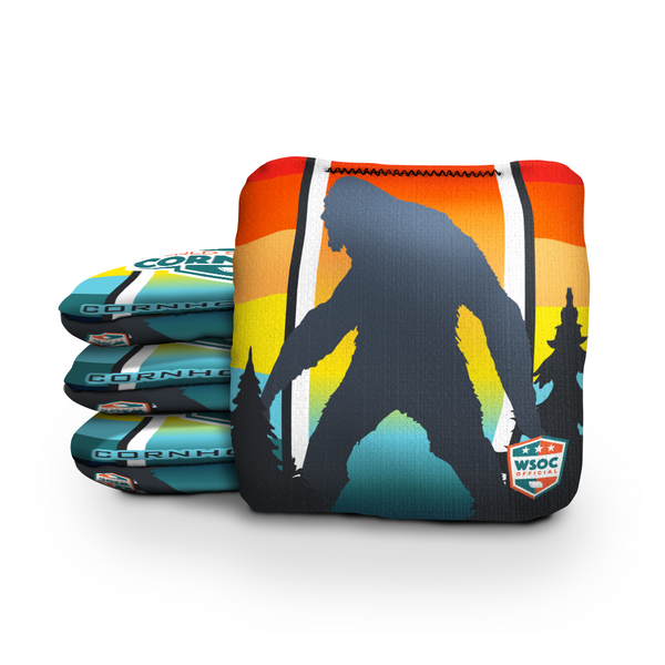 Retro Sasquatch - 6 Inch WSOC Official Pro Cornhole Bags