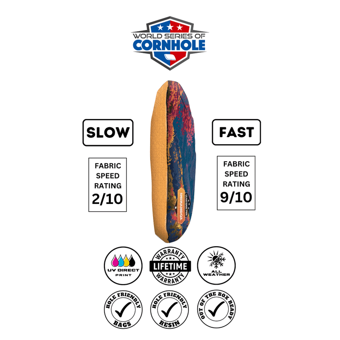 Cornhole Bags World Series of Cornhole 6-IN Professional Cornhole Bag Rapter - Shenandoah National Park