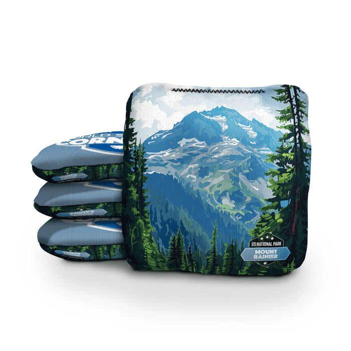 Cornhole Bags World Series of Cornhole 6-IN Professional Cornhole Bag Rapter - Mt. Rainier National Park