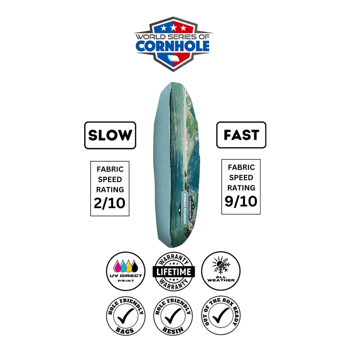 Cornhole Bags World Series of Cornhole 6-IN Professional Cornhole Bag Rapter - Kenai Fjords National Park