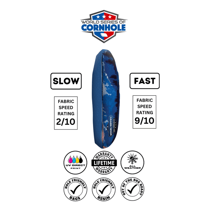 Cornhole Bags World Series of Cornhole 6-IN Professional Cornhole Bag Rapter - Grand Teton National Park