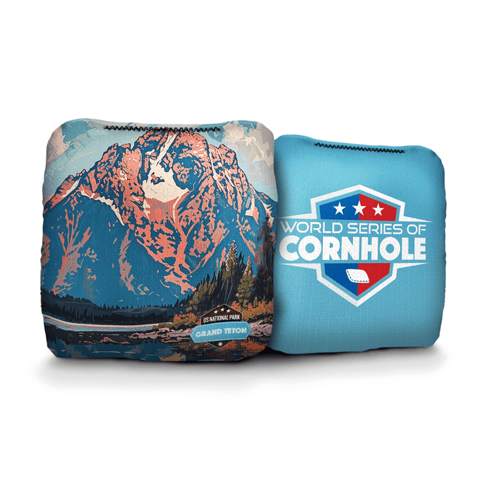 World Series of Cornhole 6-IN Professional Cornhole Bag Rapter - National Park - Grand Teton