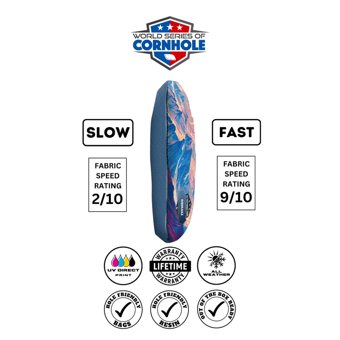 Cornhole Bags World Series of Cornhole 6-IN Professional Cornhole Bag Rapter - Denali National Park