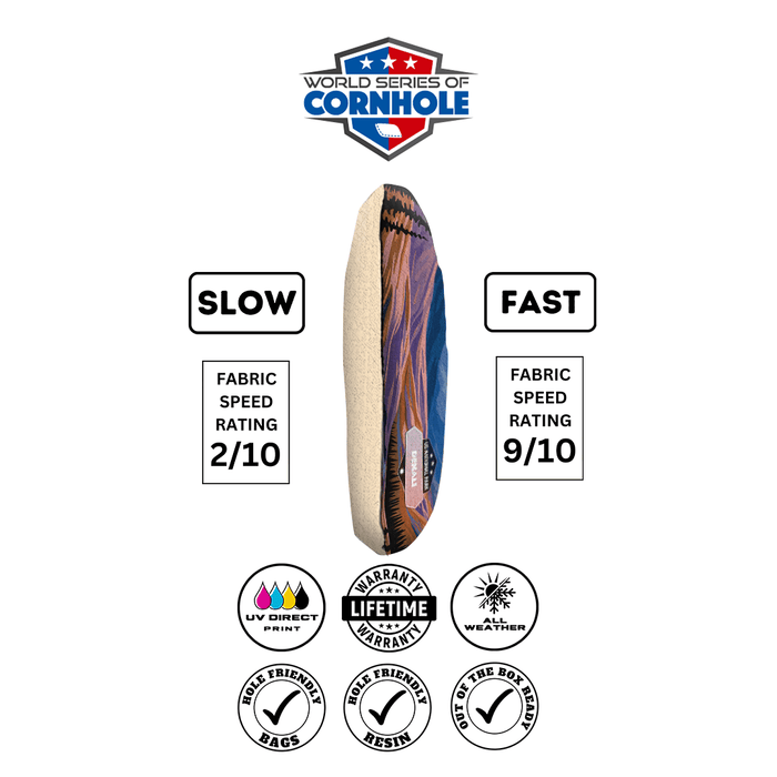 Cornhole Bags World Series of Cornhole 6-IN Professional Cornhole Bag Rapter - Denali National Park