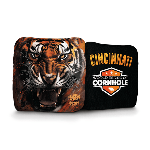 Cornhole Bags World Series of Cornhole 6-IN Professional Cornhole Bag Rapter - Cincinnati Bengals