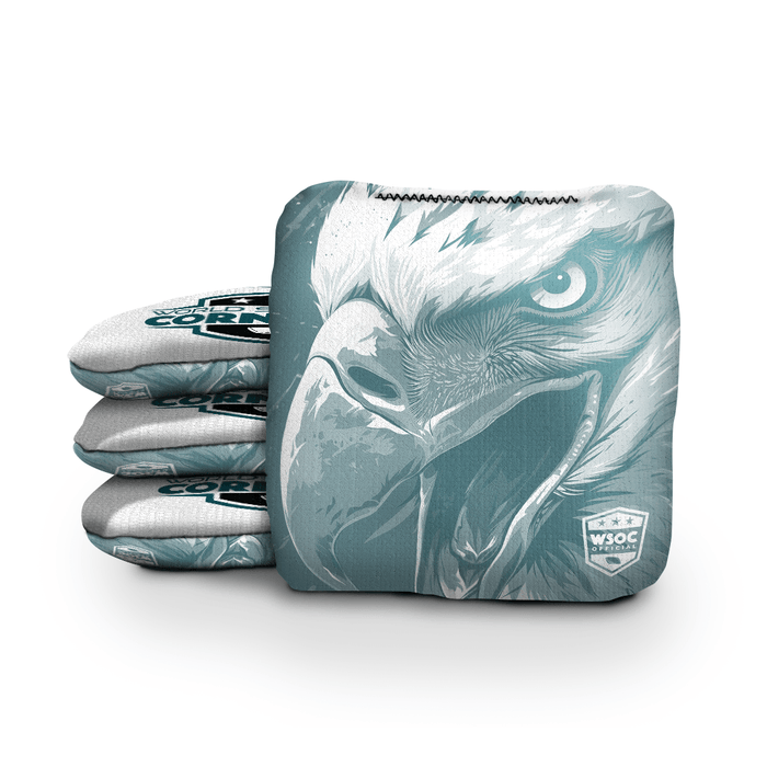 Cornhole Bags World Series of Cornhole 6-IN Professional Cornhole Bag Rapter - Philadelphia Eagles