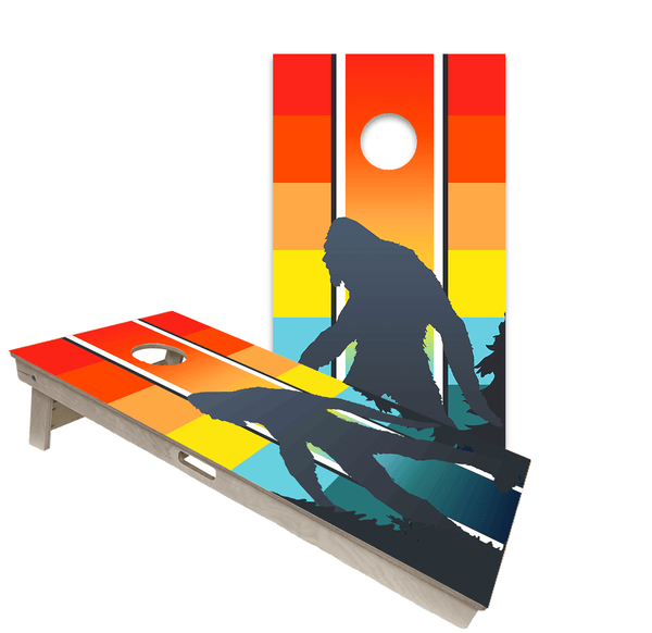 Cornhole Bags World Series of Cornhole Official 2' x 4' Professional Cornhole Board Runway 2402P - Retro Sasquatch