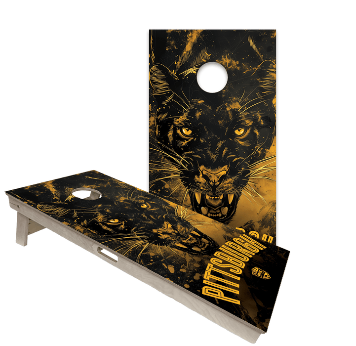 Cornhole Boards World Series of Cornhole Official 2' x 4' Professional Cornhole Board Runway 2402P - Pitt Panthers