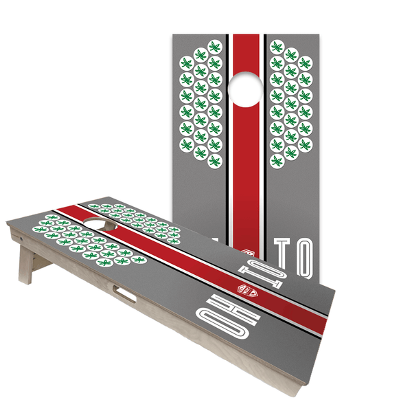Cornhole Boards World Series of Cornhole Official 2' x 4' Professional Cornhole Board Runway 2402P - Ohio State Buckeyes