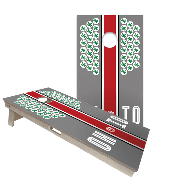 Cornhole Boards World Series of Cornhole Official 2' x 4' Professional Cornhole Board Runway 2402P - Ohio State Buckeyes