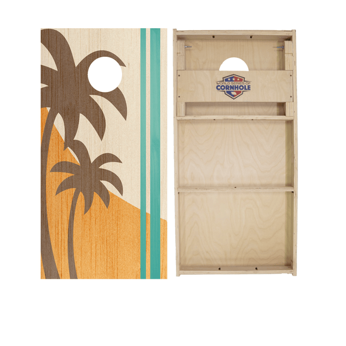 Professional 2x4 Boards - Runway World Series of Cornhole Official 2' x 4' Professional Cornhole Board Runway 2402P - Palms Surf Board