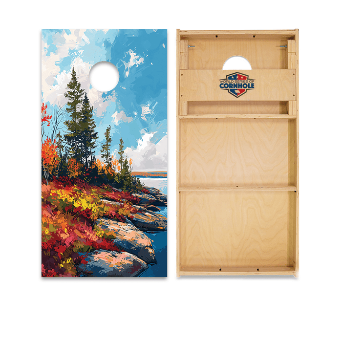 Cornhole Boards World Series of Cornhole Official 2' x 4' Professional Cornhole Board Runway 2402P - Acadia National Park