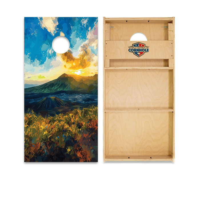 Cornhole Boards World Series of Cornhole Official 2' x 4' Professional Cornhole Board Runway 2402P - Hawaii Volcanoes National Park