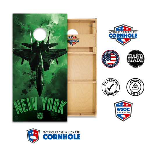 Cornhole Boards World Series of Cornhole Official 2' x 4' Professional Cornhole Board Runway 2402P - New York Jets