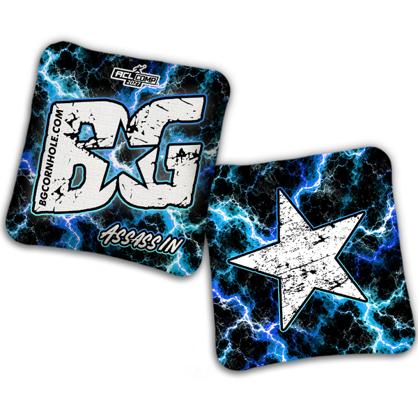 2027 BG Multiple Bag Models - "Electricity" - ACL Comp Stamped Cornhole Bags - SET OF 4 BAGS