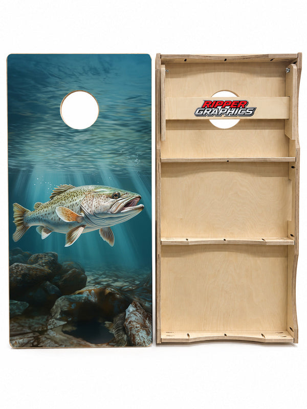 Speckled Trout Cornhole Design