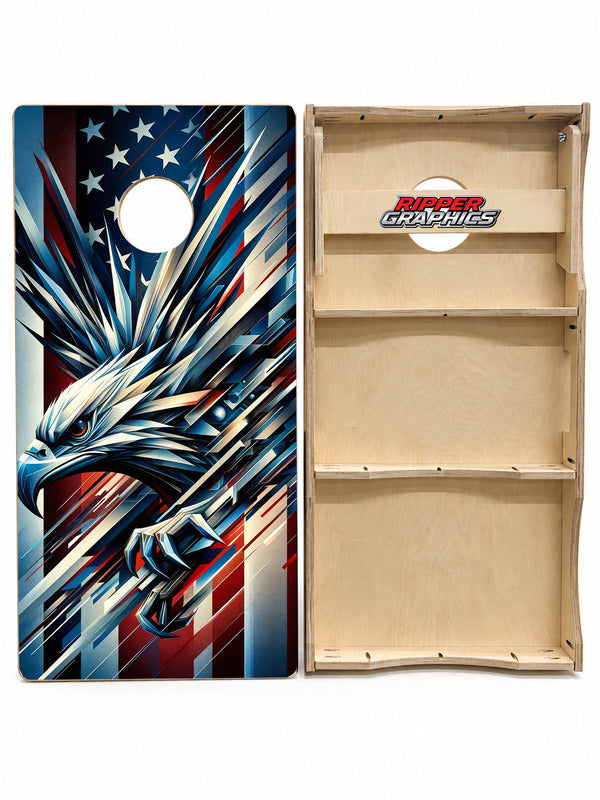 Screaming Eagle Cornhole Design